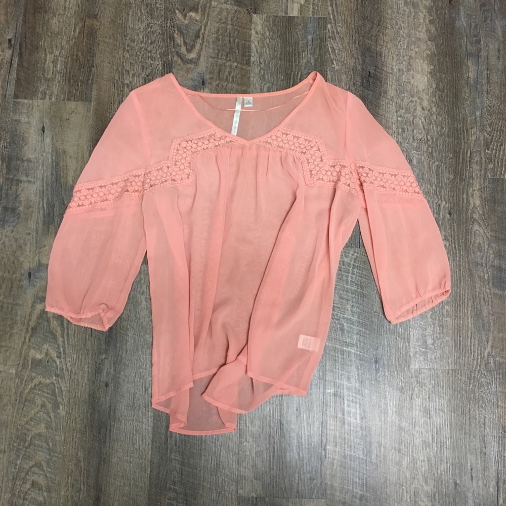 Lauren Conrad pink top